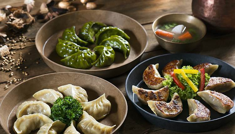 Dumplings med spenat