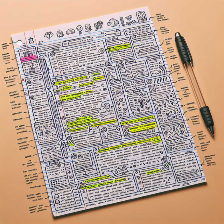 Hur du använder linjerat papper för att organisera dina anteckningar